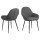 Lot de 2 Chaises de salle à manger Candice avec accoudoirs - Noir et Gris