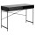 Bureau Aria en MDF et métal avec 1compartiment ouvert et 1 porte coulissante - Noir