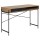 Bureau Aria en MDF et métal avec 1compartiment ouvert et 1 porte coulissante - Marron et Noir