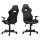 Chaise de bureau pour gamer Gus effet cuir - Noir et Vert
