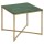 Table d’appoint Alysé carré en verre et métal - Vert