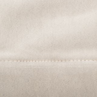 Lot de 2 Rideaux occultants en polyester effet velours - Ivoire - 140 x 260 cm