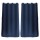 Lot de 2 Rideaux unis occultants avec œillets - 140 x 240 cm - Bleu Marine