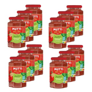 Lot 12x Sauce tomates et basilic - Bocal 400g