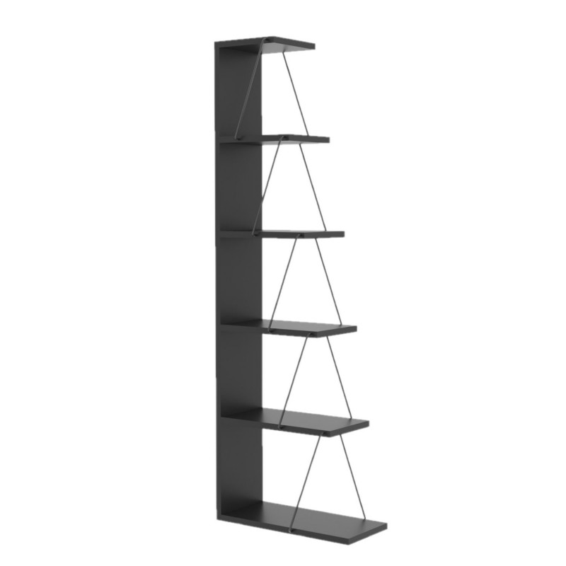 Bibliothèque Tlos - Gris Anthracite Bibliothèque Tlos - Gris Anthracite