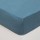 Drap Housse bonnet 27 cm 100% Coton lavé 140x190 cm - Bleu Canard