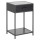 Table de chevet ou d'appoint 1 étagère et un tiroir en MDF et métal - Noir