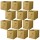 Lot de 12 cubes de rangement pliables en tissus avec poignée - 30x30x30cm - Jaune Ananas