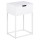 Table de chevet 1 tiroir en MDF et Métal - Blanc
