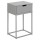 Table de chevet 1 tiroir en MDF et Métal - Gris