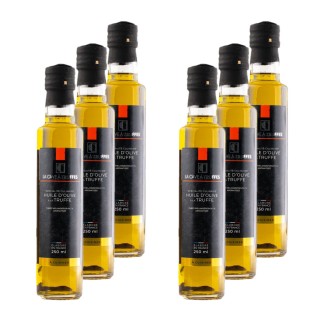 Lot 6x Spécialité d’huile d’olive à la truffe noire 1% - Bouteille 250ml