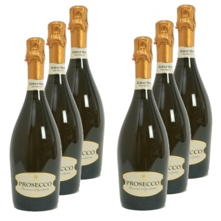 Lot 6x Prosecco brut - DOC - Bouteille 750ml