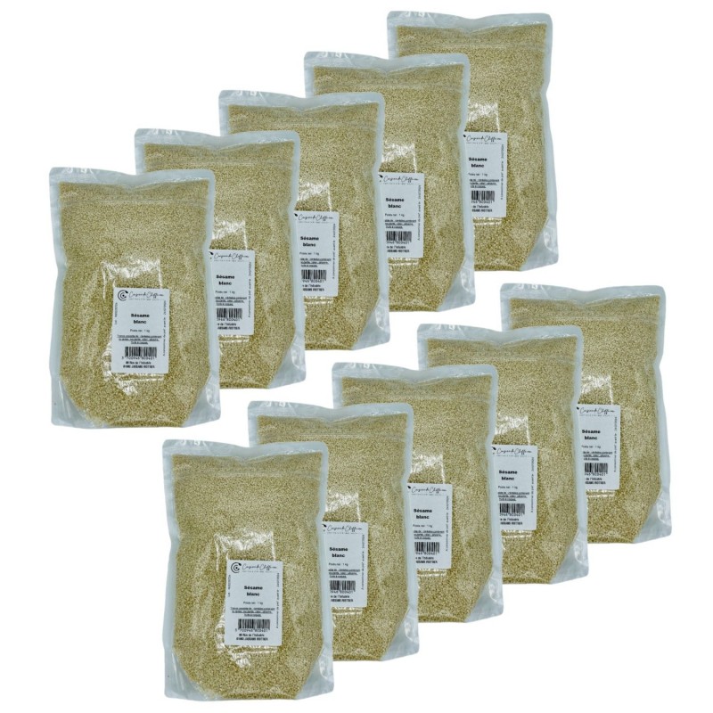 Lot 10x Sésame blanc - Sachet 1kg