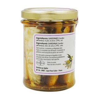 Sardines à l'huile d'olive - Pot 200g
