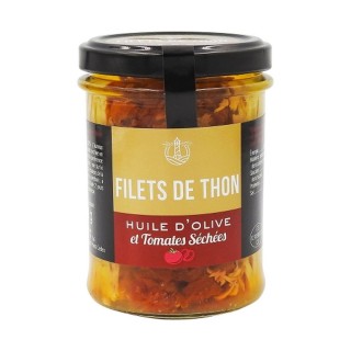 Lot 3x Filets de thon huile olive et tomates séchées - Pot 200g