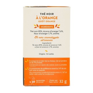 Lot 5x Thé noir à l'orange - 20 sachets - Boîte 32g