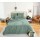 Parure de lit - Double gaze de coton - 220 x 240 cm - Amande