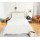 Parure de lit - Double gaze de coton - 240 x 260 cm - Blanc