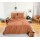 Parure de lit - Double gaze de coton - 240 x 260 cm - Caramel