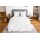 Parure de lit - 100% microfibre lavée - 240 x 260 cm - Blanc