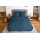 Parure de lit - 100% microfibre lavée - 240 x 260 cm - Bleu nuit