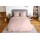 Parure de lit - 100% microfibre lavée - 240 x 260 cm - Rose poudré