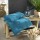Drap de bain DAYTA - Eponge unie 500 g/m² - 90 x 150 cm - Bleu paon