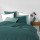 Drap housse GRANA - 100% Coton - 140 x 190 cm - Pétrole