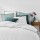 Parure de lit GRANA - 100% coton - 240 x 260 cm - Blanc