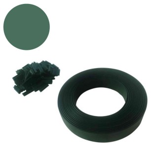 Lamelle occultante avec clip de fixation de 50 m - Vert